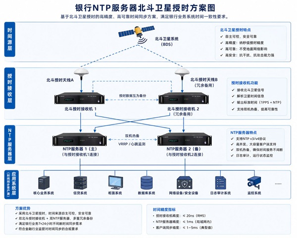 銀行北斗授時方案圖